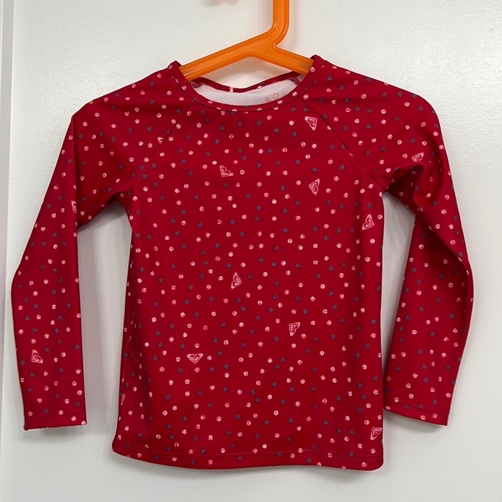 ROXY size 2 red Rashguard